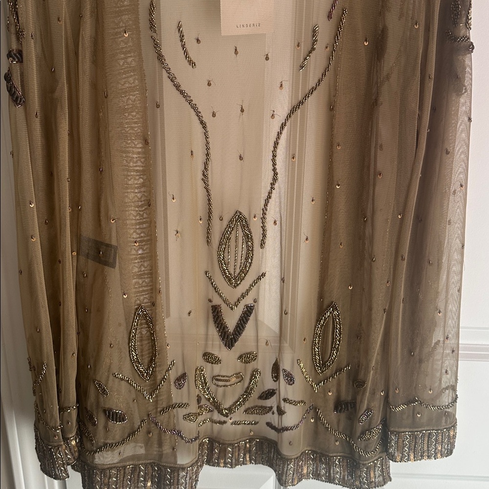 Zara limited edition BEADED SEQUIN KIMONO (missing some beads, check photos) - Picture 15 of 16